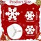 3 Pcs Christmas Wooden Snowflake Decor Winter Snowflake Table Signs Wonderland Snowflake Wood Blocks Farmhouse Xmas Tiered Tray Decorations for Xmas Table Shelf(Retro White)